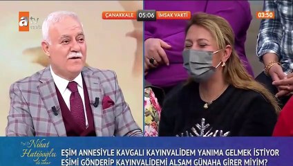 Nihat Hatipoğlu gelen soru karşısında şok oldu, kadına "Sen şimdiden savunmanı yap" dedi