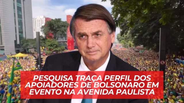Pesquisa traça perfil dos apoiadores de Bolsonaro em evento na Avenida Paulista