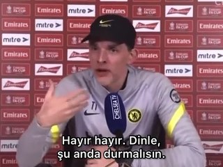 Chelsea'nin hocası Thomas Tuchel sorulan soruda muhabire fena patladı! Hiç böyle görmediniz