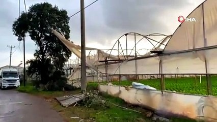 Hortum seraları parçaladı