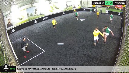 Faute de Matthias MAHIEUW - WEIGHT WATCHERS FC