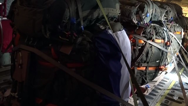 Pendant ce temps, quelques #images de l'action de ce jour menée entre l'armée #française et l'armée #jordanienne au dessus de #Gaza