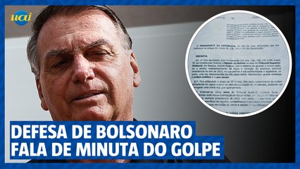 Bolsonaro só teve contato com minuta golpista fora do governo, diz defesa
