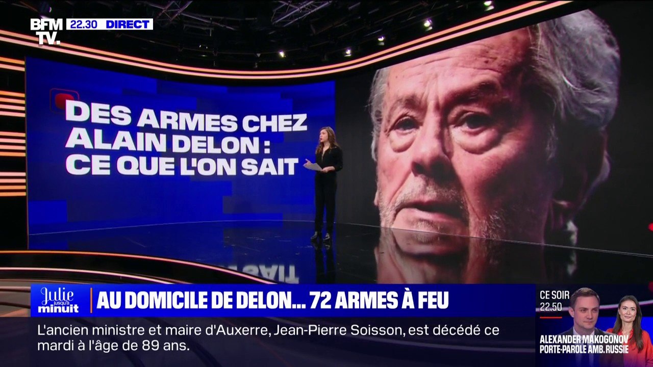 Armes saisies chez Alain Delon: ce que l'on sait