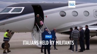 Italian family back in Rome following two years of captivity in Mali