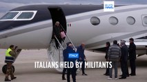 Italian family back in Rome following two years of captivity in Mali