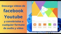 Descargar vídeos de youtube y facebook fácil y rápido.