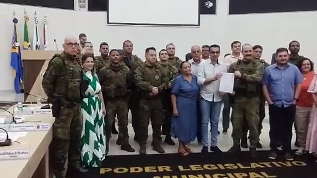 Policiais Militares do BPFRON recebem Moção de Aplausos na Câmara Municipal de Guaíra-PR