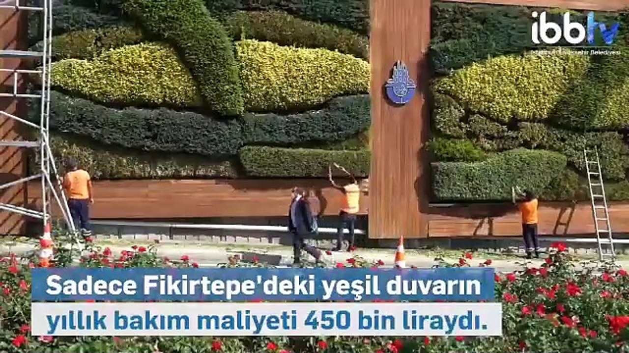 İBB dikey bahçelerin dudak uçuklatan maliyetini açıkladı. Yıllarca birilerinin küpleri doldurulmuş