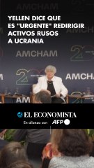 Yellen dice que es "urgente" acuerdo de G7 para redirigir activos rusos a Ucrania