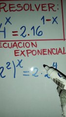 Ecuación exponencial/Nivel básico/Ejercicio 1