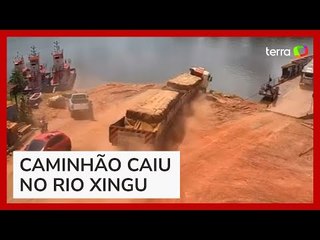 Motorista se joga segundos antes de carreta desgovernada cair em rio no Pará