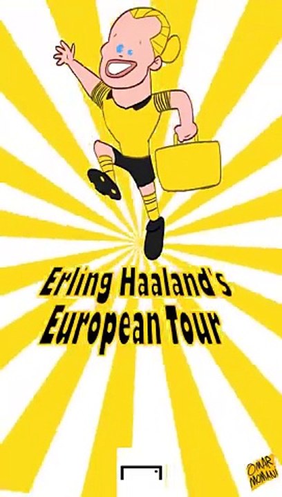 Haaland joins Manchester City! #shorts #football #animation #mancity #realmadrid #barcelona #mufc