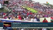 President Nicolas Maduro meets with social and political movements