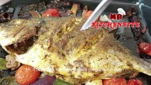 How to make a perfect grilled fish in oven!! Extra Tasty and Juicy Grilled Fish in Oven!!