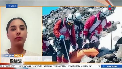 Piden ayuda para la alpinista Andrea Hernández rescatada en el Pico de Orizaba