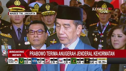 Pernyataan Presiden Jokowi Usai Beri Penghargaan Pangkat Jenderal Istimewa kepada Prabowo