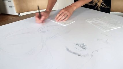 Drawing of BILLIE EILISH - 125 HOURs of Drawing