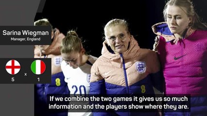 Wiegman taking the positives from another big England friendly win