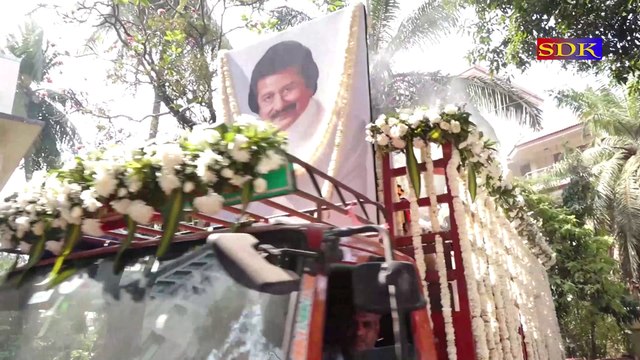 MANY CELBS ATTAINS LAST RIDE OF GHAZAL SINGER PANKAJ UDHAS