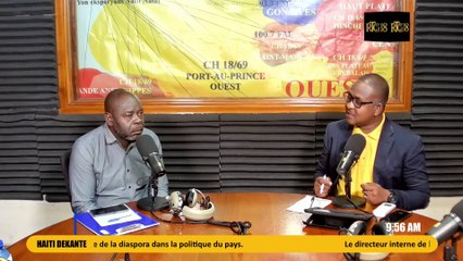 #HAITI|DEKANTE|Gary Jacques, Directeur Interne de l'Organisation 100% Diaspora