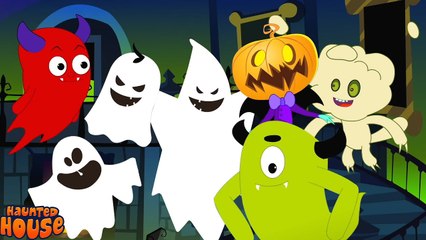Twelve Little Ghost, Halloween Rhymes for Children by Haunted House