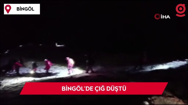 Bingöl’de çığ düştü: Çığ altında kaldığı düşünülen 1 kişi aranıyor