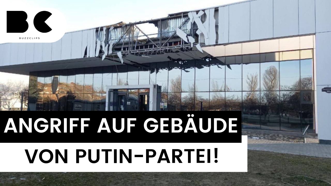 Angriff auf putin-partei-hauptquartier in der südukraine