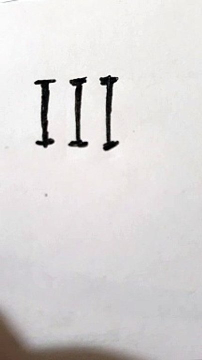 3 numero  romano disegno