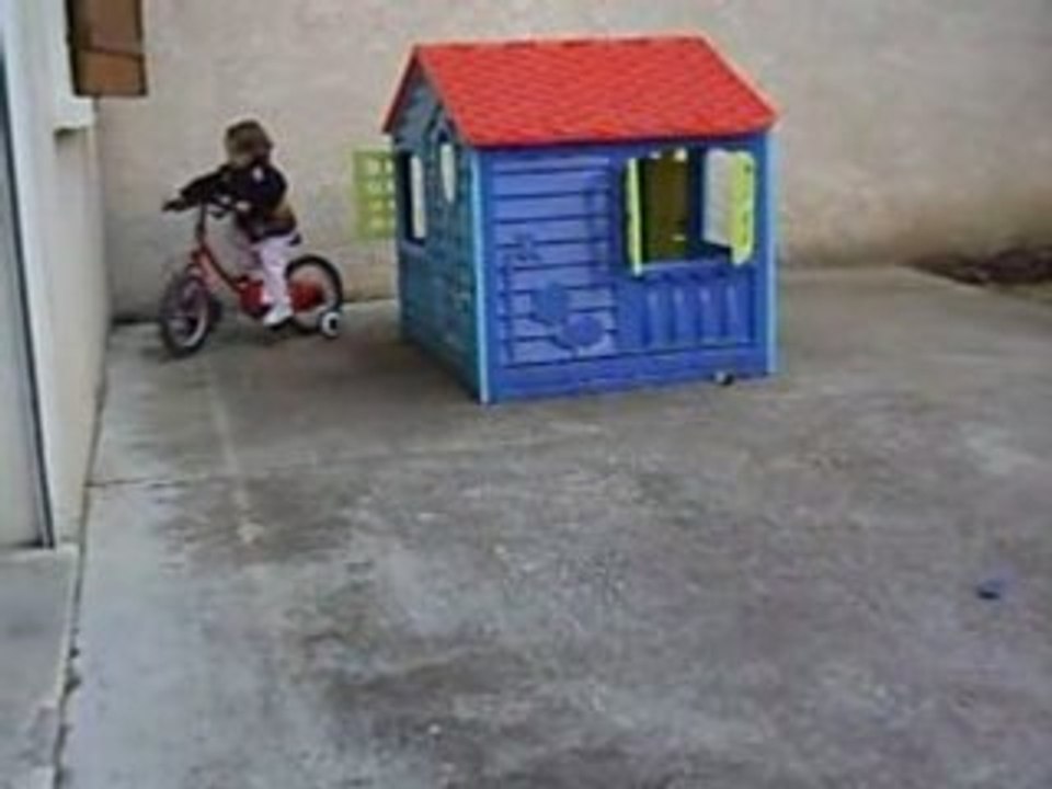 à bicyclette....