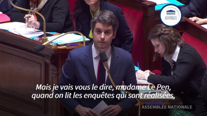 Guerre en Ukraine : Attal évoque "les troupes de Poutine" en visant Marine Le Pen