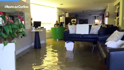 Allagamenti a Vicenza, hotel in zona stadio invaso dall'acqua