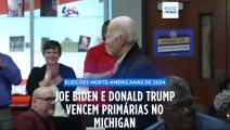 Primárias no Michigan: Biden vence corrida dos democratas e Trump triunfa entre republicanos