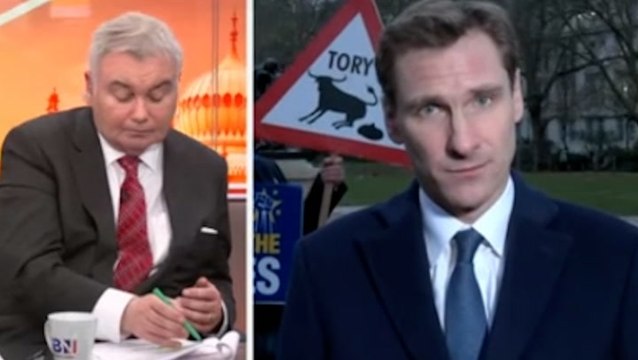 Protester interrupts policing minister Chris Philp’s live GB News interview