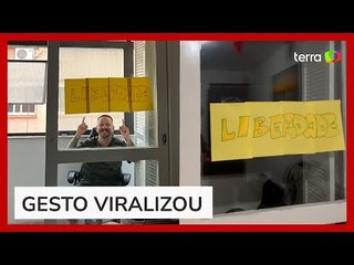 Mulher é demitida e ganha festa surpresa do marido: 'Liberdade'