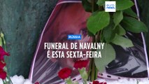 Funeral de Navalny realiza-se na sexta-feira em Moscovo