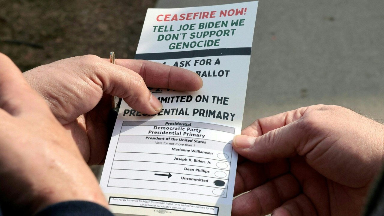 Denkzettel für Biden bei Vorwahl in Michigan