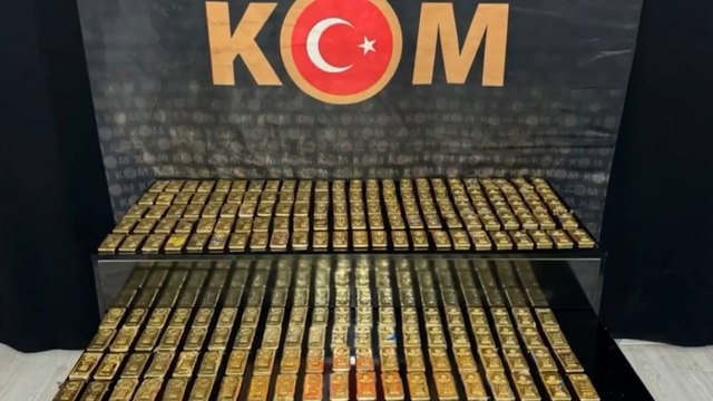 221 kilo kaçak külçe altın yakalandı