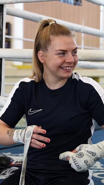 The 'girlie' boxer now title hunting in Sheffield...when she's not serving at a pub