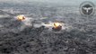 テレグラムのstrikedronescompanyチャンネルに公開されたビデオが、地雷を踏んだ瞬間に同時に爆発する2台のロシア製BTRを捉えた