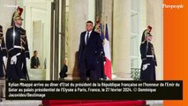 PHOTOS Brigitte Macron dans une robe soulignant sa fine silhouette aux côtés de Kylian Mbappé, taquiné par le président