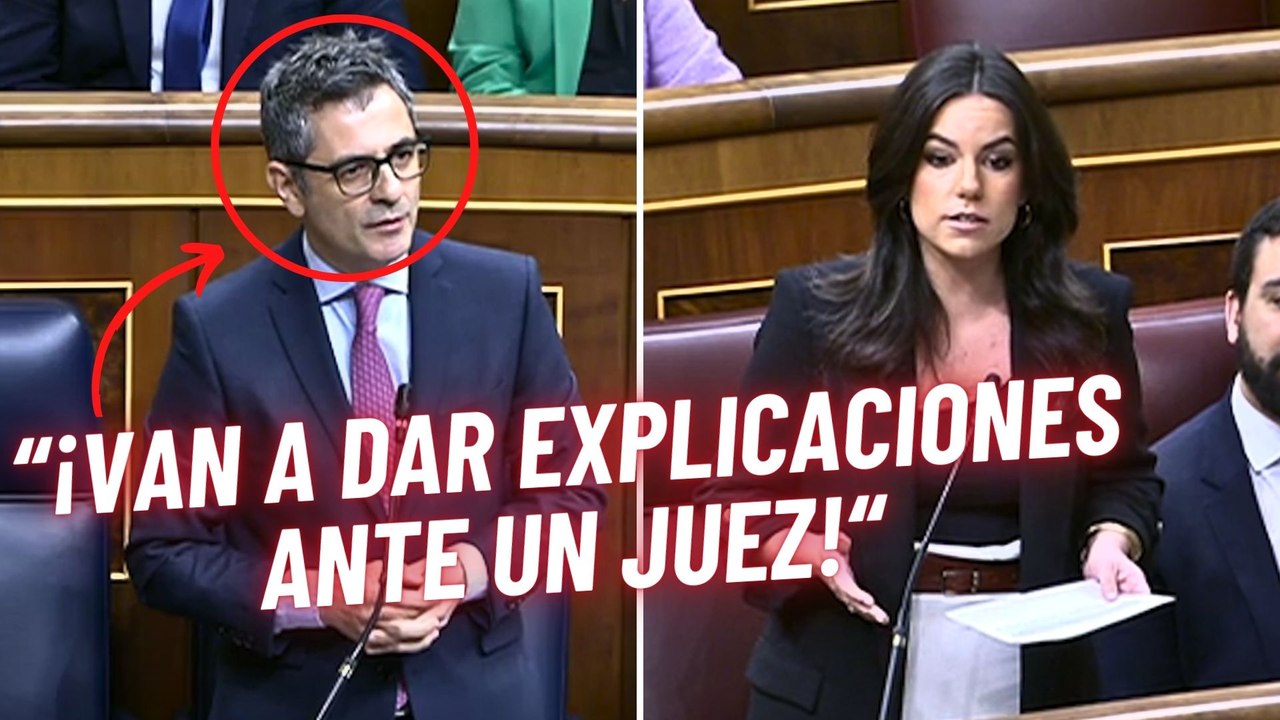 Pepa Millán (VOX) reta a Bolaños: “¡Van a dar explicaciones delante de un juez por el caso PSOE!”