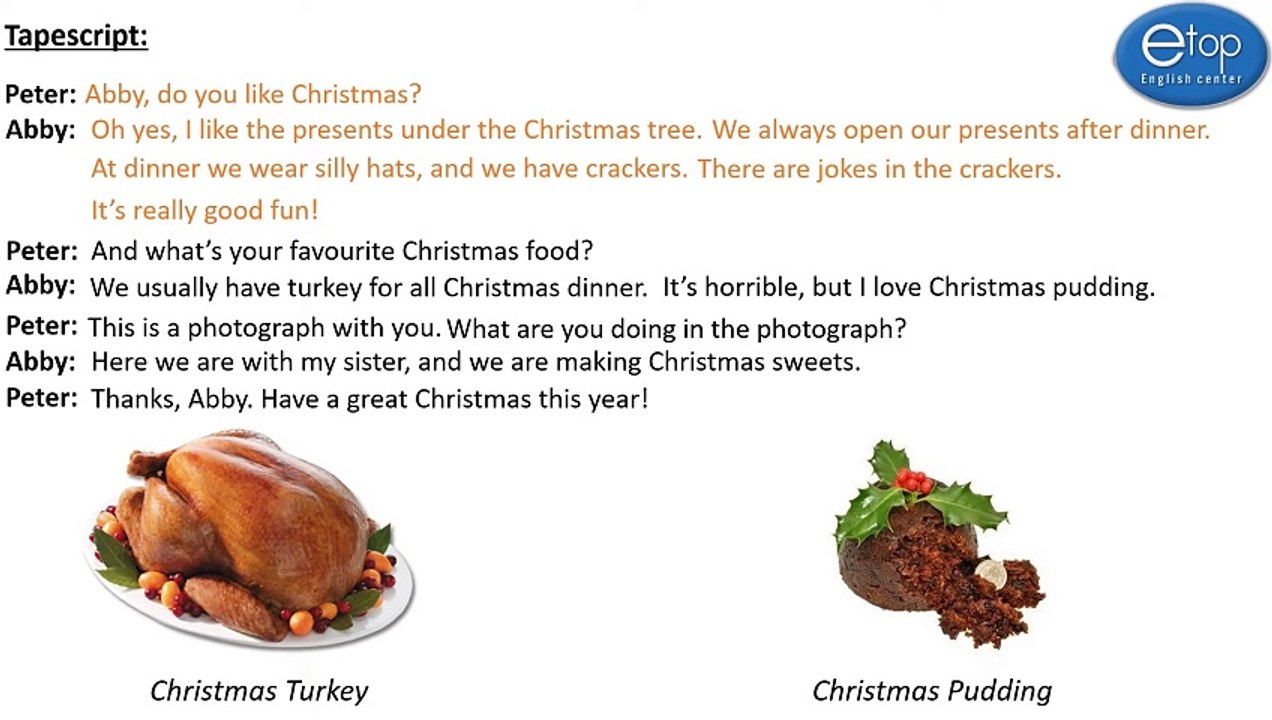 ENGLISH 5 - ABBY'S CHRISTMAS