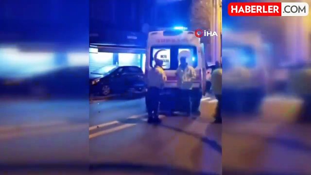 Sarıyer'de araçta tartışma kazayla bitti: 2 kişinin yaralandığı kaza kamerada