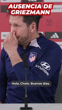 Simeone confirma que Griezmann NO PODRÁ JUGAR ante el Athletic
