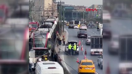 Topkapı'da tramvay hattında can pazarı
