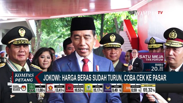 Polemik Harga Beras Meroket: Jokowi Sebut Sudah Turun, Bapanas Pastikan Stok Aman