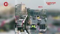 Topkapı'da bir kişiye tramvay çarptı! Seferler yapılamıyor