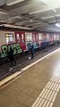 Asalto grafitero en el metro de Barcelona