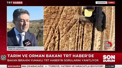 Bakan Yumaklı: Amacımız tarımsal üretimin ihtiyaca yönelik gelişmesi